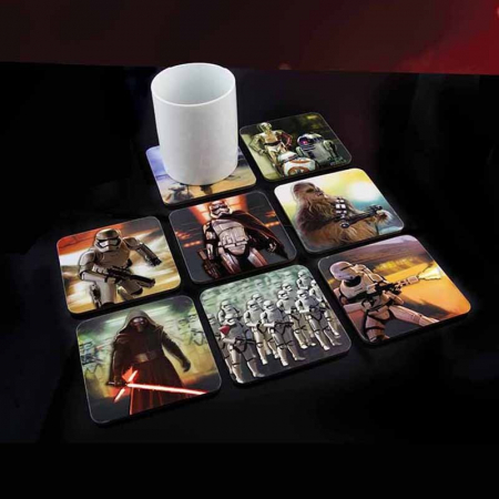 Accesorii bucatarie - Set 8 suporturi pahar Star Wars
