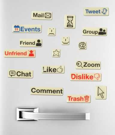 Accesorii bucatarie - Set magneti Social Media