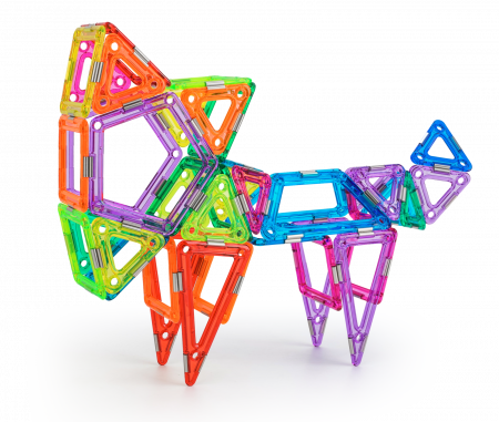 Set magnetic 83 pcs Magspace - Happy Zoo [8]