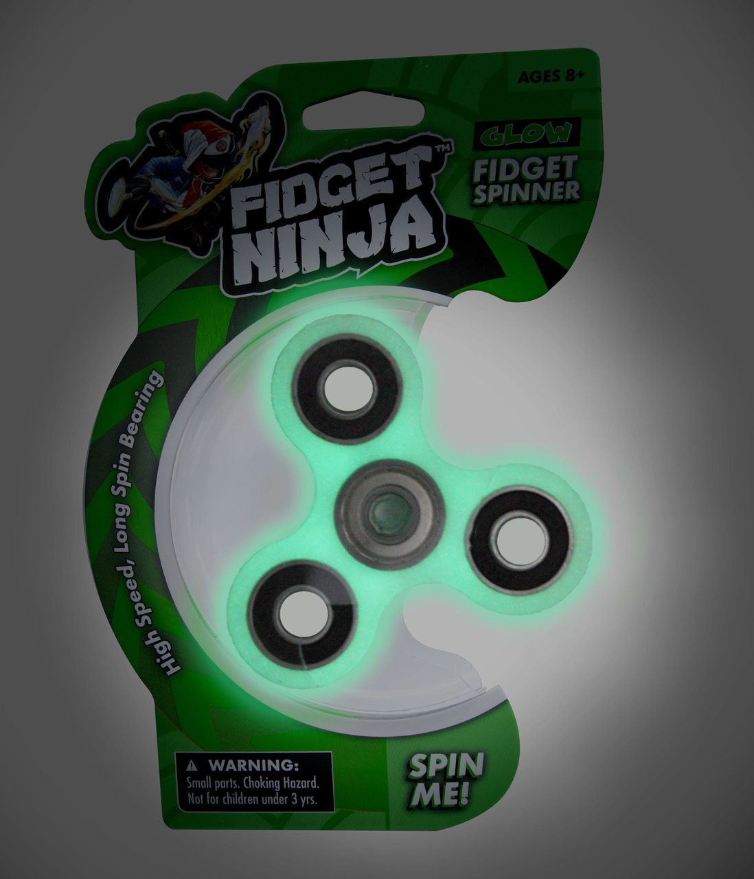 Fidget Ninja Spinner High Speed Long Spin Bearing Ninja Grips Yellow NEW