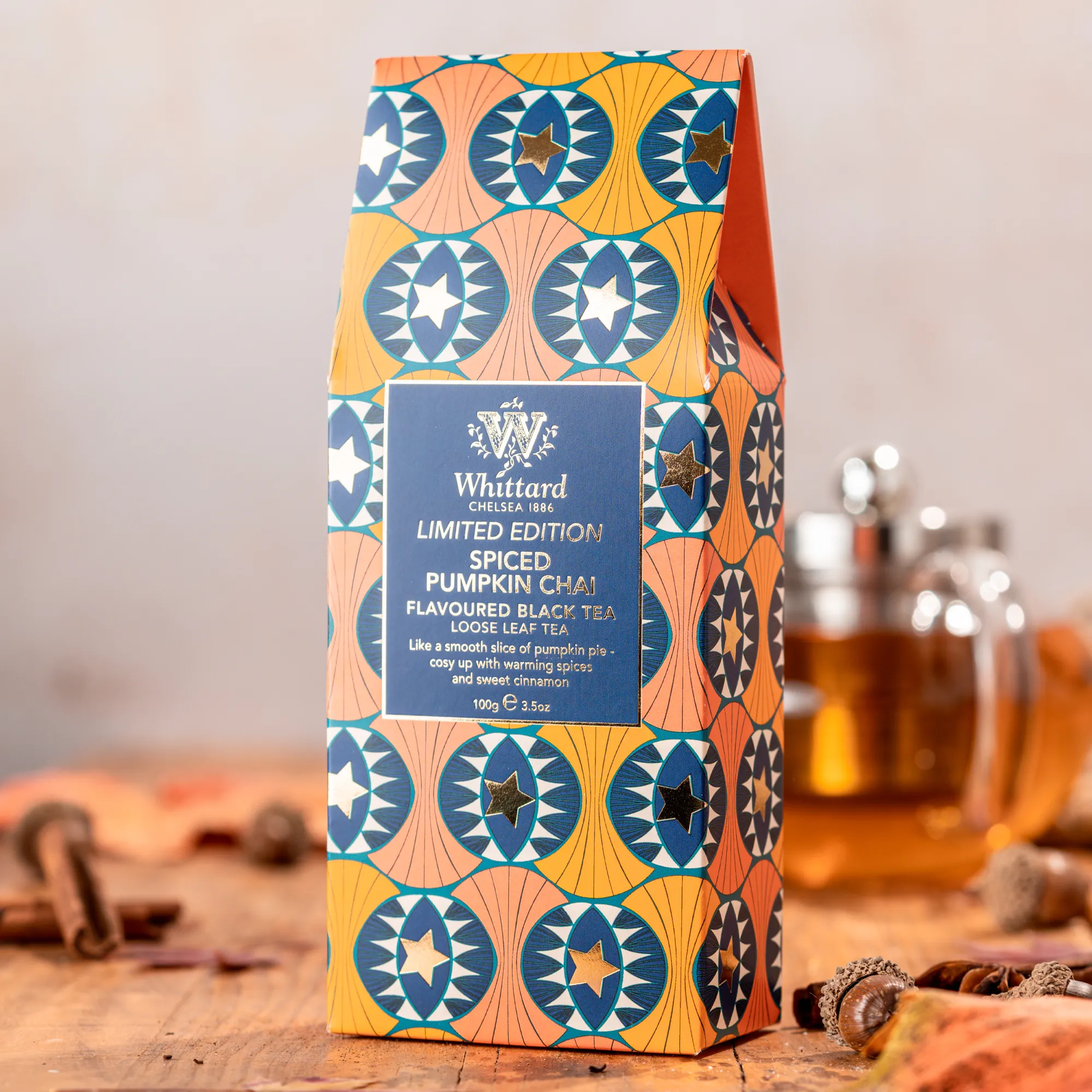 Ceai negru Spiced Pumpkin , Whittard of Chelsea, 100 g [2]
