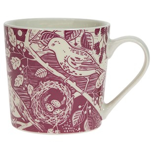 David Mason Design, Artisan - Cana din portelan, Artisan Raspberry Blackbird, Davis Mason Design