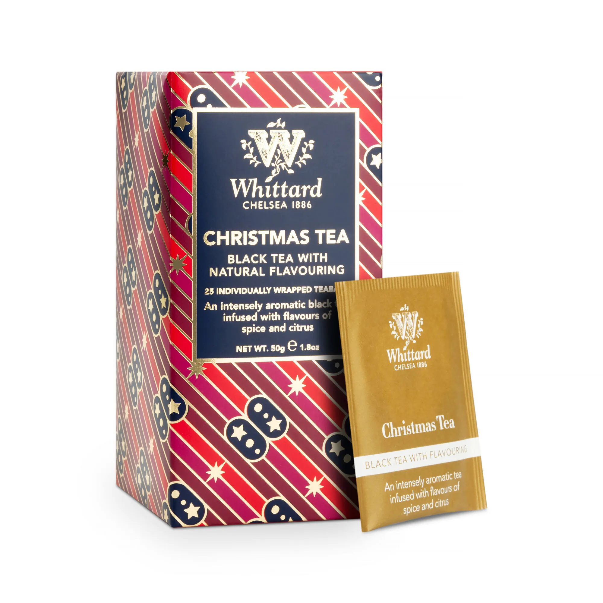 Whittard of Chelsea - Christmas Tea, 25 pliculete individuale, Whittard of Chelsea, editie limitata 2022