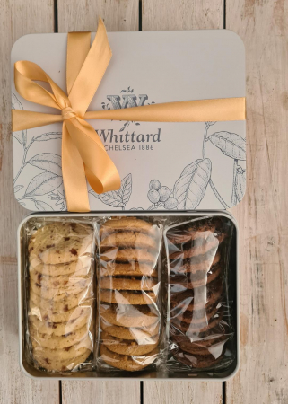 Cadouri - Selectie de biscuiti, Whittard of Chelsea, 450 gr, cutie metalica embosata