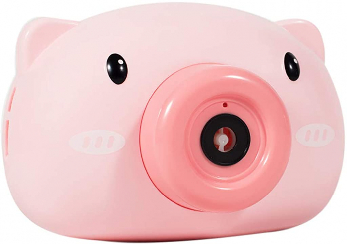 Bubble camera, aparat foto purcelus de facut baloare, roz [4]