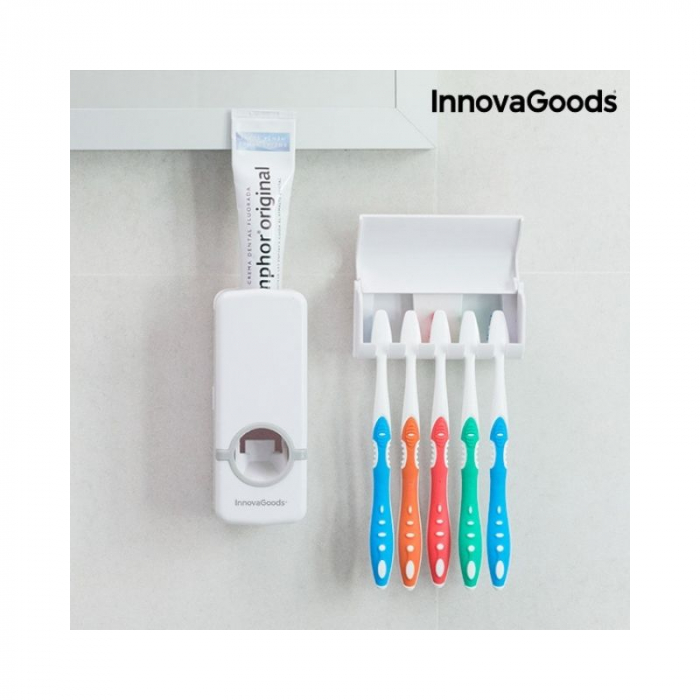 Dispenser pasta de dinti si suport periute, Innovagoods [2]