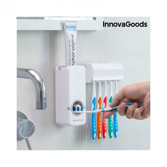 Dispenser pasta de dinti si suport periute, Innovagoods [1]