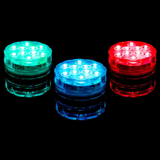 Iluminare piscină cu LED Delight RGB, 10 LED-uri, IP68, 110 lumeni, 13 culori, scufundabilă [4]