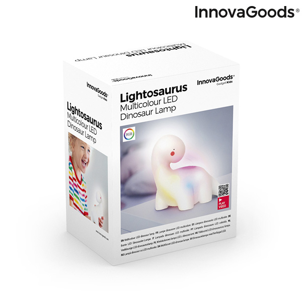 Lampa LED in forma de dinozaur, multicolor [5]