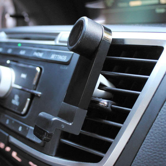 Suport auto universal, pentru telefon, montaj in grila de ventilatie, deschidere laterala 54 - 90 mm. [3]