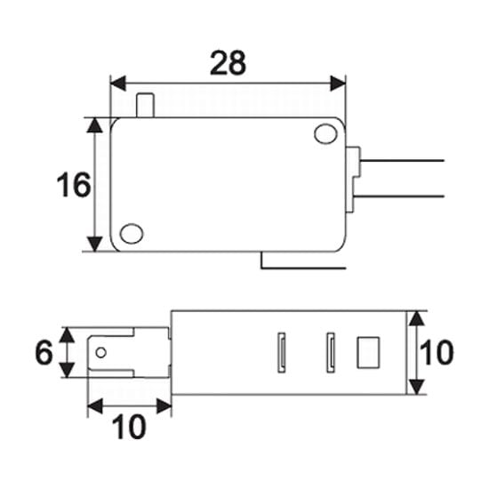 Microintrerupator 1 circuit 16(4)A-250V ON-ON [2]