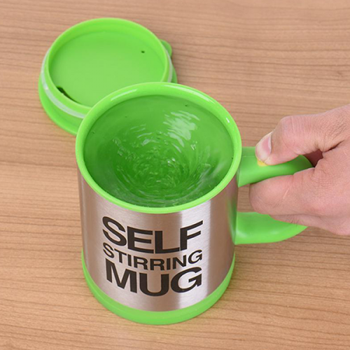Self stirring mug, cana cu amestecare, verde [3]