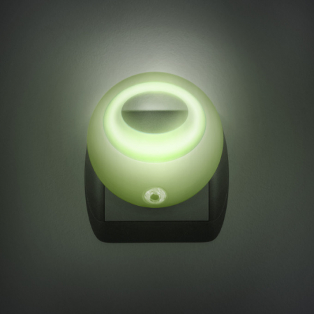Lampa de veghe cu LED si senzor de lumina, alimentare la priza - verde [0]