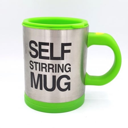 Self stirring mug, cana cu amestecare, verde [0]