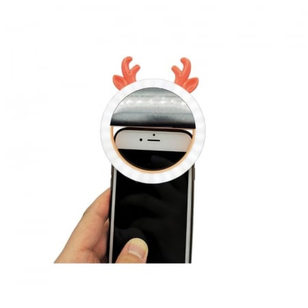 Selfie Ring Light cu Urechiuse, pentru Smartphone, reincarcabil [0]