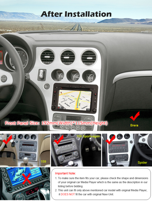 Navigatie auto, Pachet dedicat Alfa Romeo Spider 159  Sportwagon, 6.2 Inch, Android 10.0, Octa Core [11]