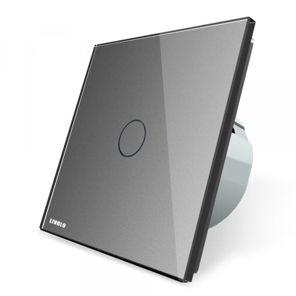 Intrerupator simplu cu touch Livolo din sticla, conectivitate prin protocol ZigBee [3]