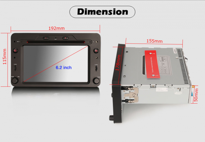 Navigatie auto, Pachet dedicat Alfa Romeo Spider 159  Sportwagon, 6.2 Inch, Android 12 [14]