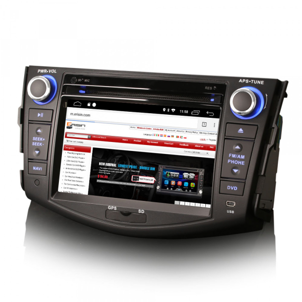 Navigatie auto, Pachet dedicat TOYOTA RAV 4,7 inch, Android 10, GPS, WIFI, DAB+,DVD, 2GB RAM, 16GB memorie interna [2]
