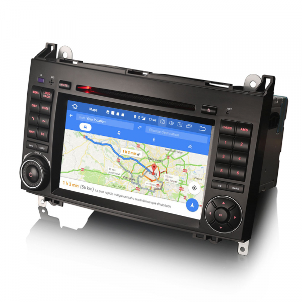 Navigatie auto 2 din, Pachet dedicat MERCEDES Benz A/B Class Vito Viano, Android 10 , WIFI+GPS, 7 inch,, DAB+,Quad core CPU, 2GB Ram,16GB memorie interna [5]