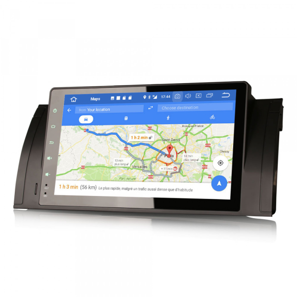 Navigatie auto 2 din, Pachet dedicat BMW M5 5er E39 E53 X5, Android 10 , WIFI+GPS, 9 inch,, DAB+,Quad core CPU, 2GB Ram,16GB memorie interna [4]