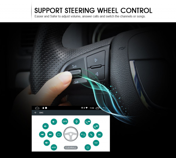 Navigatie auto 2 din, Pachet dedicat BMW M5 5er E39 E53 X5, Android 10 , WIFI+GPS, 9 inch,, DAB+,Quad core CPU, 2GB Ram,16GB memorie interna [9]