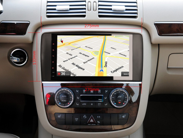 Navigatie auto 2 din, Pachet dedicat Mercedes R Class W251, Android 10 , WIFI+GPS, 9 inch,, DAB+,Quad core CPU, 2GB Ram,16GB memorie interna [6]