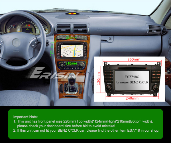 Navigatie auto, Pachet dedicat Mercedes BENZ C/CLK/G Class Vito Viano, Android 9.0, 7 inch, DAB+,8-Core CPU. [12]