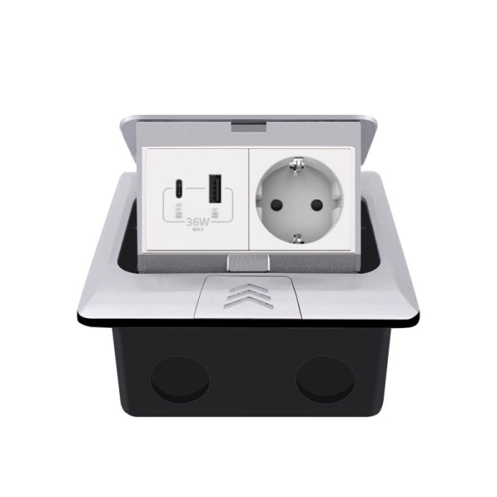 Carcasa prize incorporabile pardoseala, 4M, Gri [7]