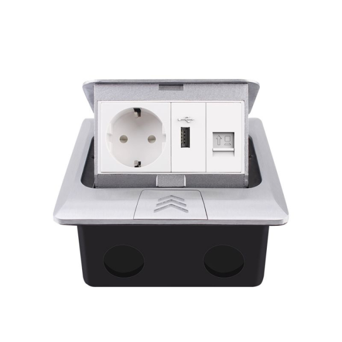 Carcasa prize incorporabile pardoseala, 4M, Gri [3]