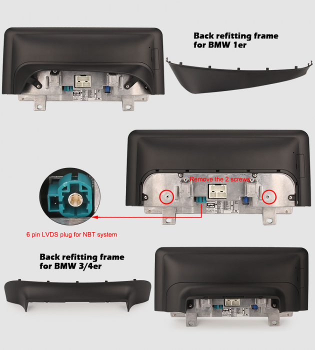 Navigatie auto, Pachet dedicat BMW 1er-F20/F21, 3er-F30/F31/F34, 4er-F32/F3 , 10.25 Inch, Android 10.0, Octa Core [13]