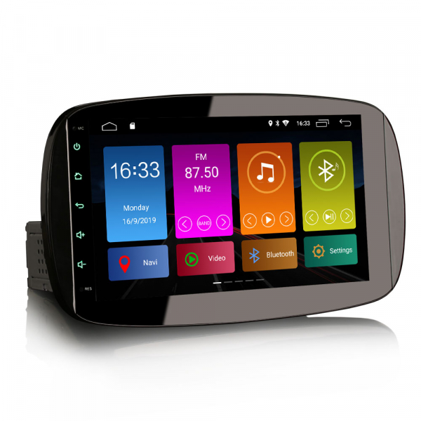 Navigatie auto, Pachet dedicat Mercedes-Benz Smart, Android 10, 9 Inch [4]