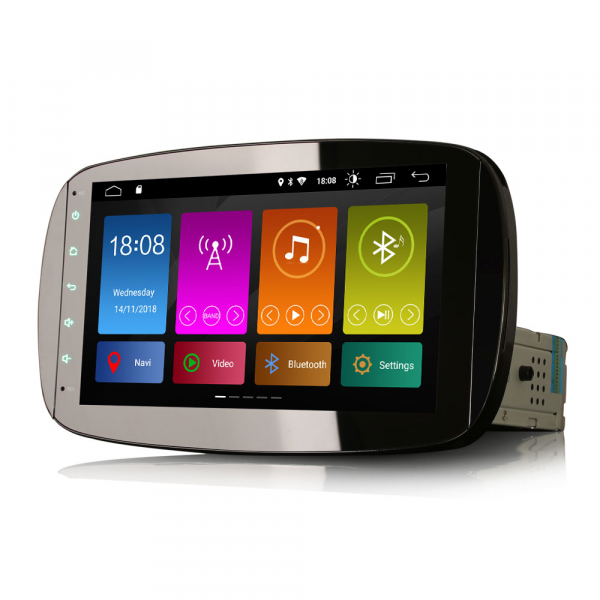 Navigatie auto, Pachet dedicat Mercedes-Benz Smart, Android 10, 9 Inch [3]
