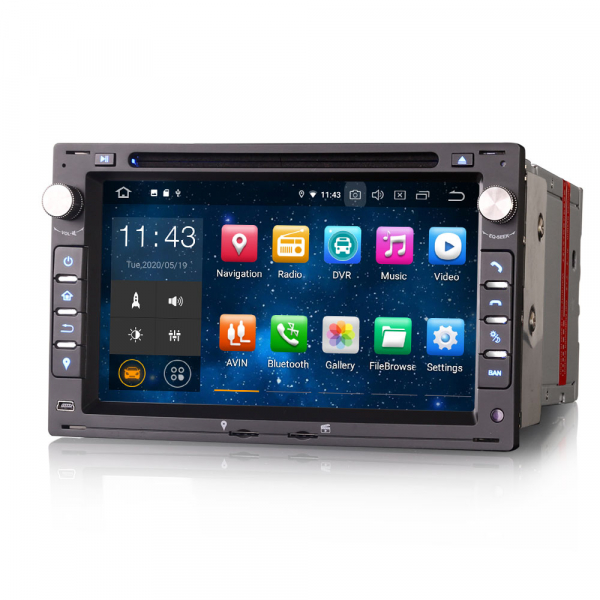 Navigatie auto 2 din, Pachet dedicat VW Golf Passat Polo Lupo Seat Peugeot 307, Android 10, 7 inch [2]