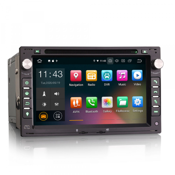 Navigatie auto 2 din, Pachet dedicat VW Golf Passat Polo Lupo Seat Peugeot 307, Android 10, 7 inch [4]