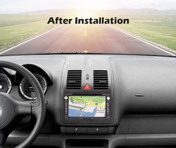 Navigatie auto 2 din, Pachet dedicat VW Golf Passat Polo Lupo Seat Peugeot 307, Android 10, 7 inch [8]