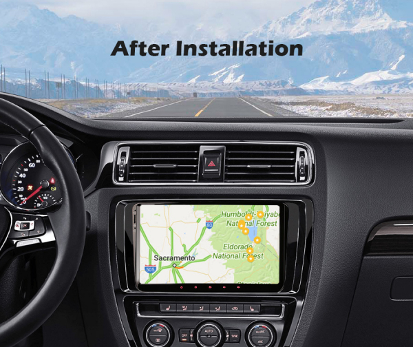 Navigatie auto, Pachet dedicat VW Golf 5 Passat Tiguan Polo Eos Skoda, 9 Inch, Android 10.0 [9]