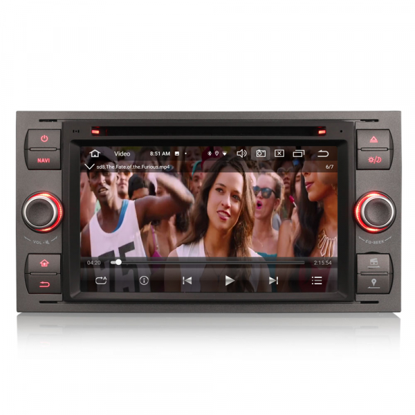 Navigatie auto 2 din, Pachet dedicat Ford Fusion Kuga Mondeo Fiesta, 7 Inch, Android 11, Octa Core [9]