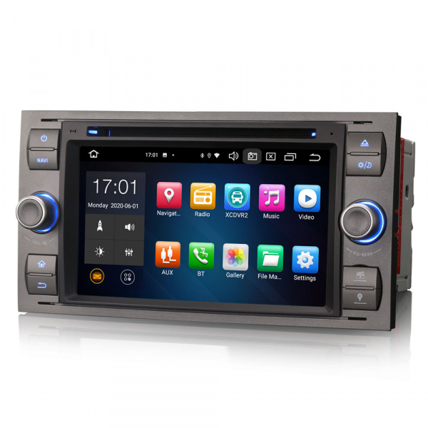 Navigatie auto 2 din, Pachet dedicat Ford Fusion Kuga Mondeo Fiesta, 7 Inch, Android 11, Octa Core [2]
