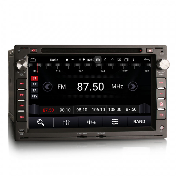 Navigatie auto 2 din, Pachet dedicat VW Golf Passat Polo Lupo Seat Peugeot 307, Android 12 [7]