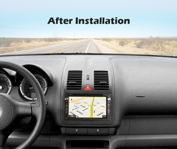 Navigatie auto 2 din, Pachet dedicat VW Golf Passat Polo Lupo Seat Peugeot 307, Android 12 [8]