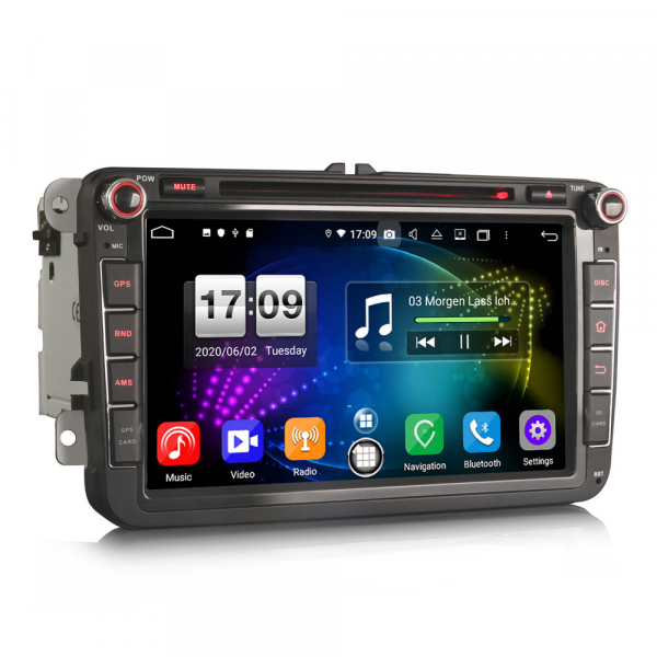 Navigatie auto 2 din, Pachet dedicat VW Seat Skoda, Android 12 [5]