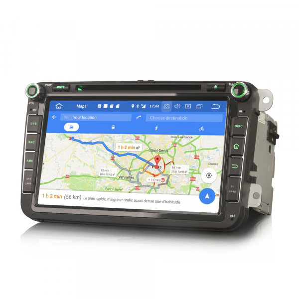 Navigatie auto 2 din, Pachet dedicat VW Seat Skoda, Android 12 [6]