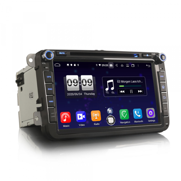 Navigatie auto 2 din, Pachet dedicat VW Seat Skoda, Android 12 [7]