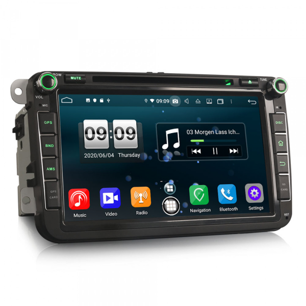 Navigatie auto 2 din, Pachet dedicat VW Seat Skoda, Android 12 [3]
