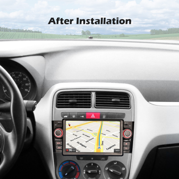 Navigatie auto, Pachet dedicat Fiat Punto Linea,7 inch, Android 12, Octa Core [7]