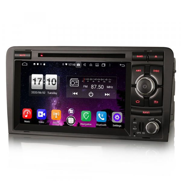 Navigatie auto, Pachet dedicat  AUDI A3 S3 RS3 RNSE-PU,7 inch, Android 10, Octa Core [2]