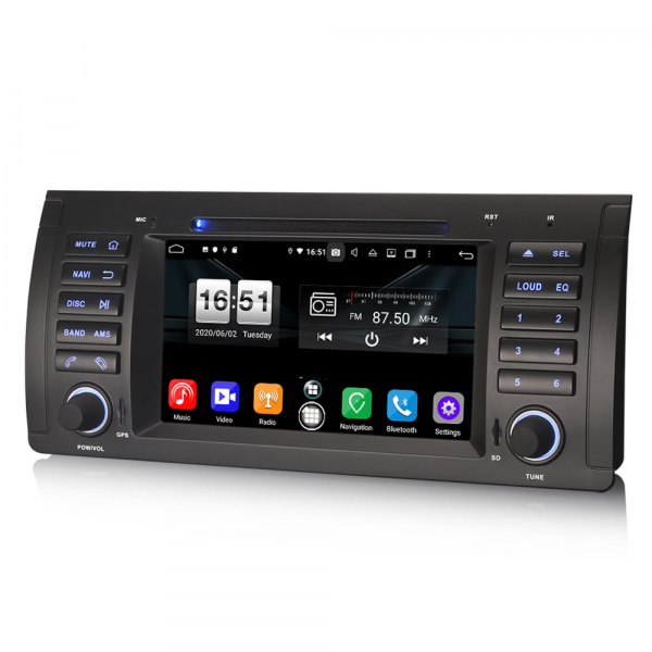 Navigatie auto, Pachet dedicat BMW 5 Series E39 E53 X5 M5, Android 10.0, 7 Inch, Octa Core [2]