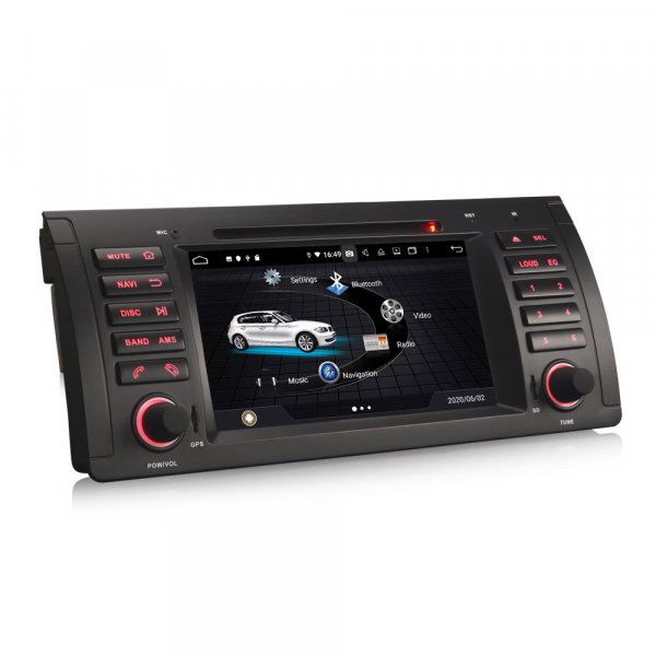 Navigatie auto, Pachet dedicat BMW 5 Series E39 E53 X5 M5, Android 10.0, 7 Inch, Octa Core [3]