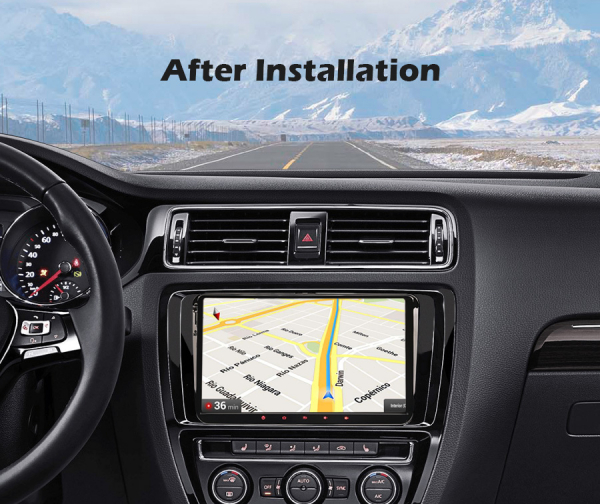 Navigatie auto 2 din, Pachet dedicat VW Golf Passat Tiguan Polo Eos Seat Skoda Stereo, Android 10, 9 inch, Octa Core [9]
